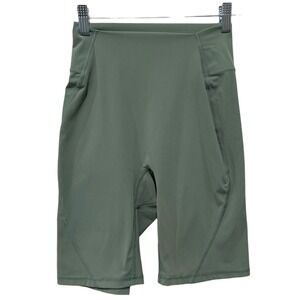 Buffbunny Collection Biker Shorts Women S Green High Rise Gym Workout Athletic